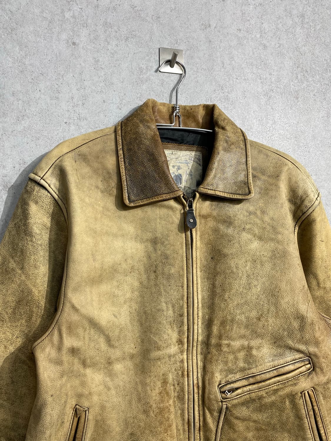 [97-100] 90s Shane 카우하이드 빈티지 레더자켓 상품이미지2