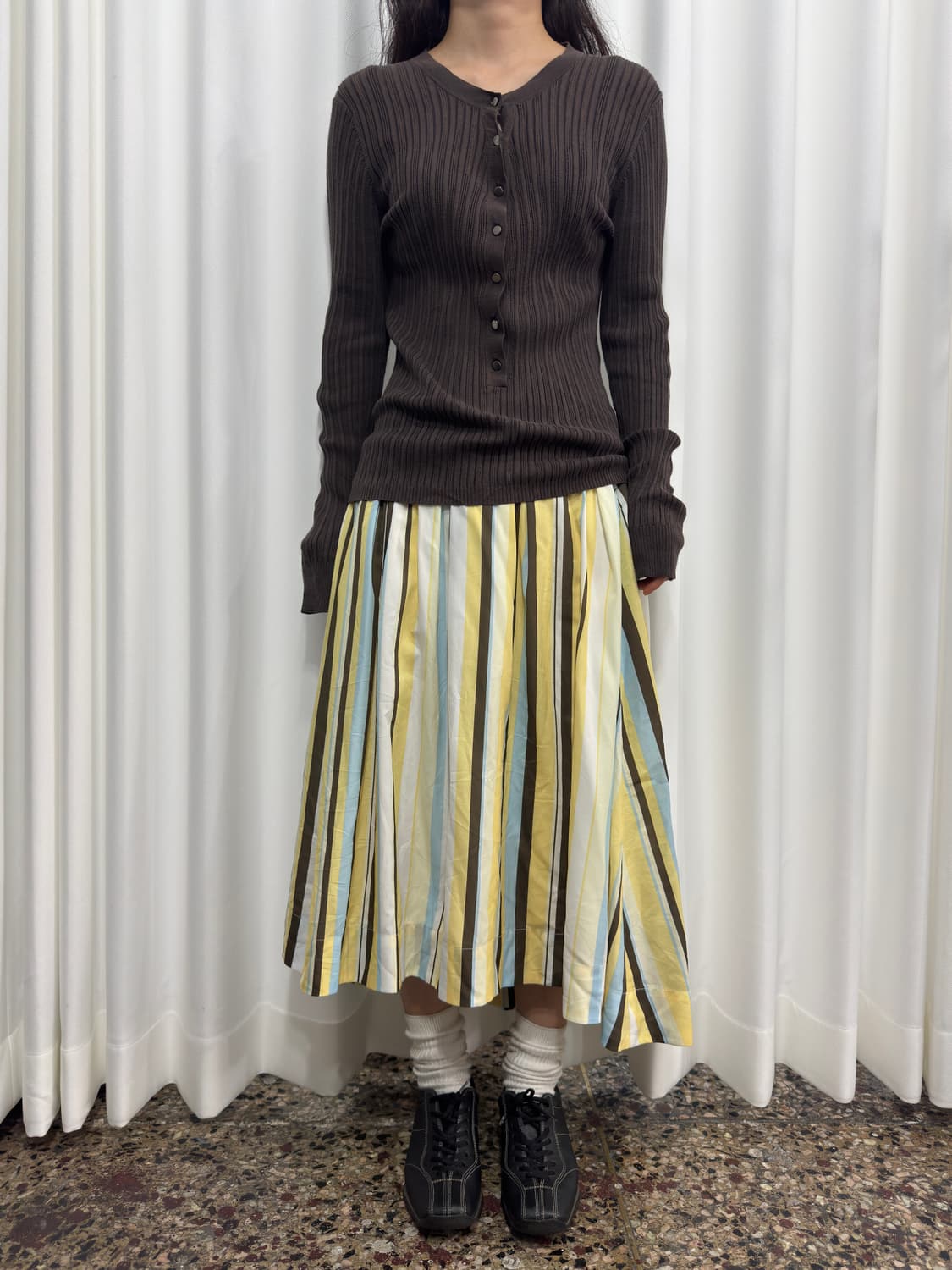 stripe lemon skirt 상품이미지1
