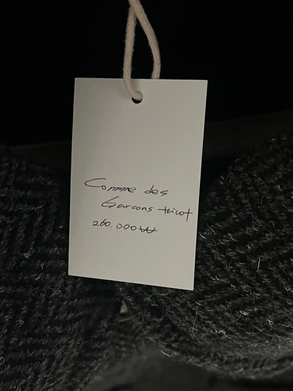 comme des garcons tricot 꼼데가르송 울 헤링본 코트 상품이미지5