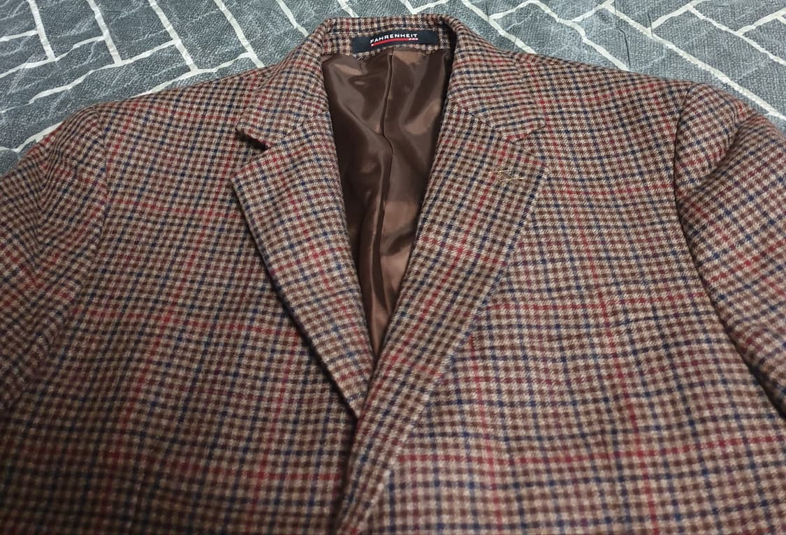 지이크 파렌하이트 울100% 깅엄 맞춤정장세트 (100) 상품이미지2