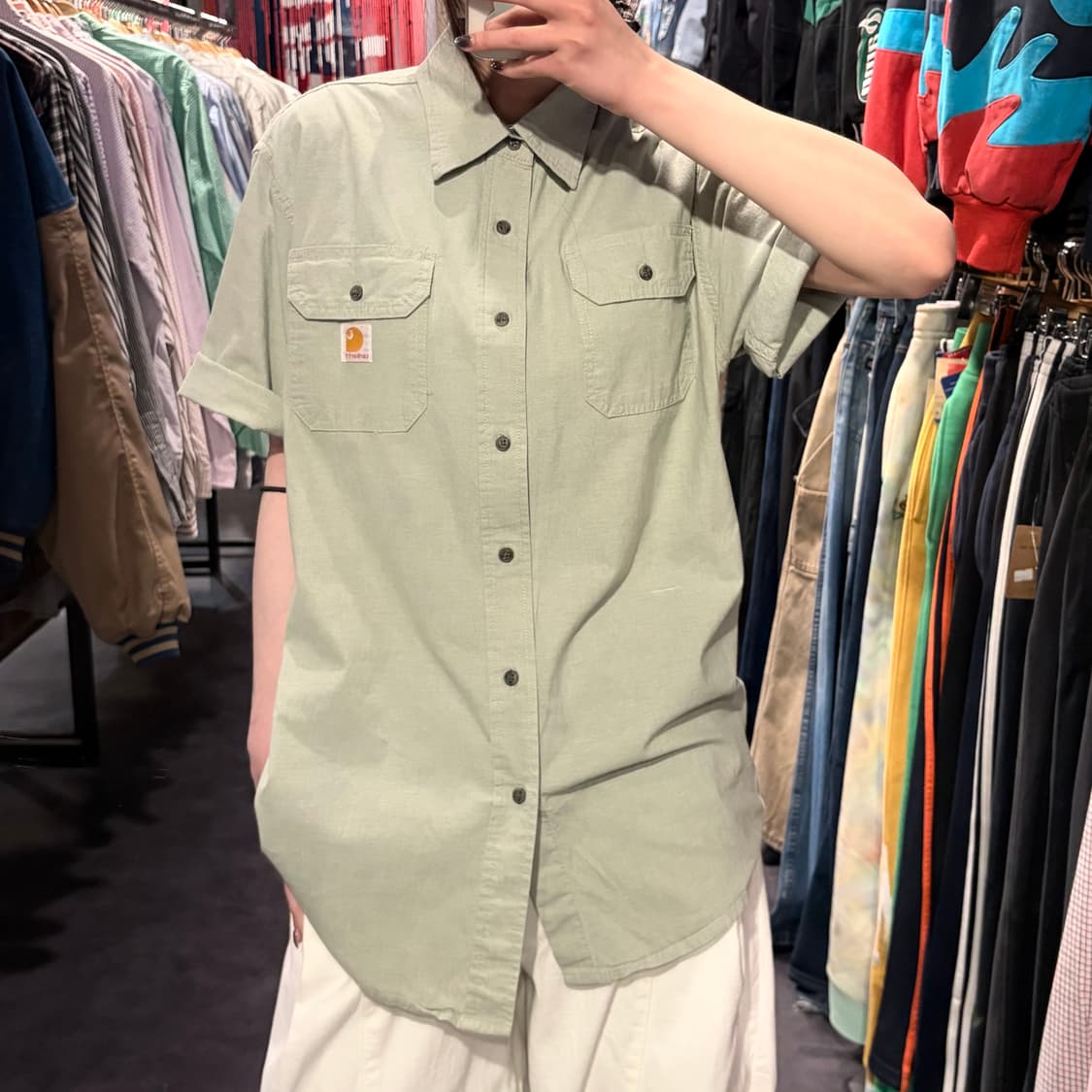 [IM] Carhartt 칼하트 반팔 셔츠 민트  상품이미지3