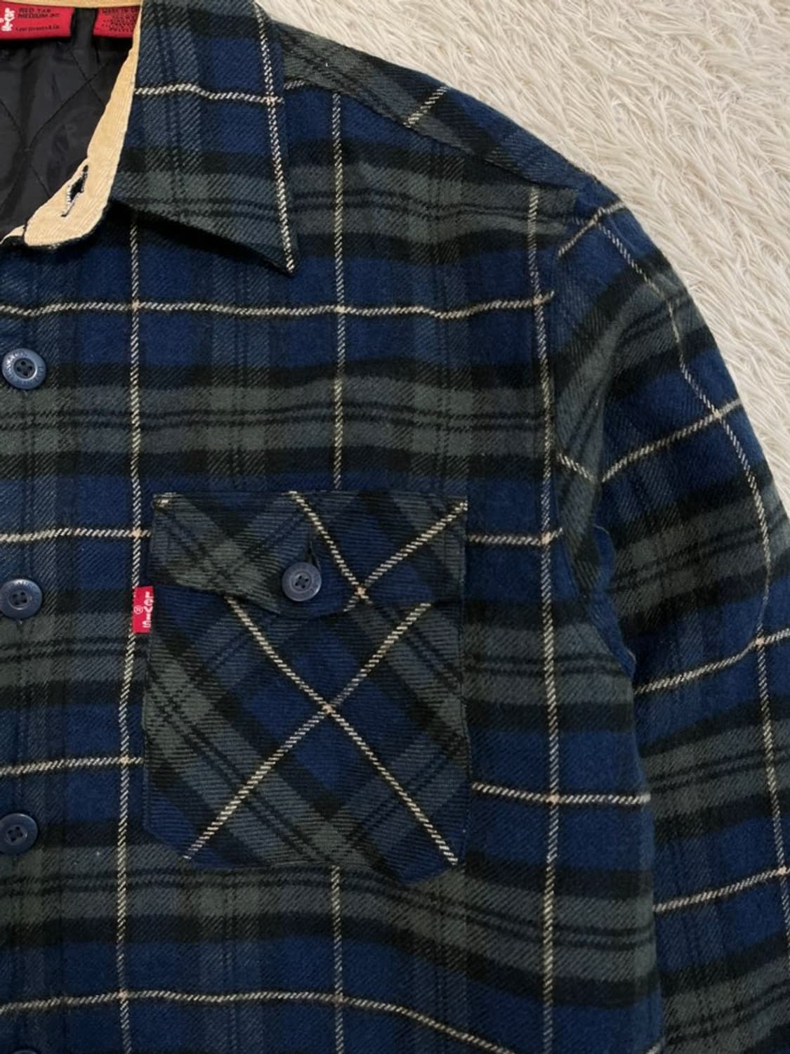 리바이스 체크 모직 셔츠 자켓/#2686 상품이미지2