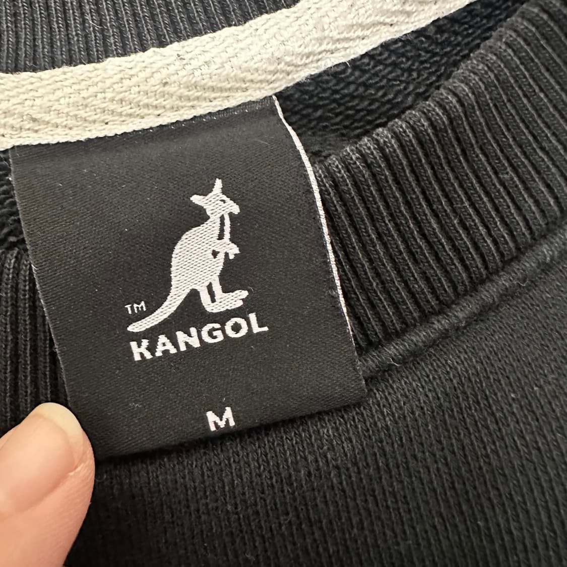 KANGOL 캉골 여성 맨투맨 블랙 M 상품이미지3