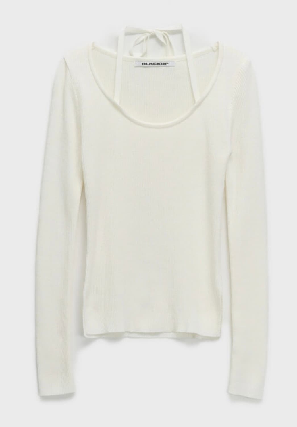 블랙업 픽시 여리끈 유넥 니트 아이보리 상품이미지2