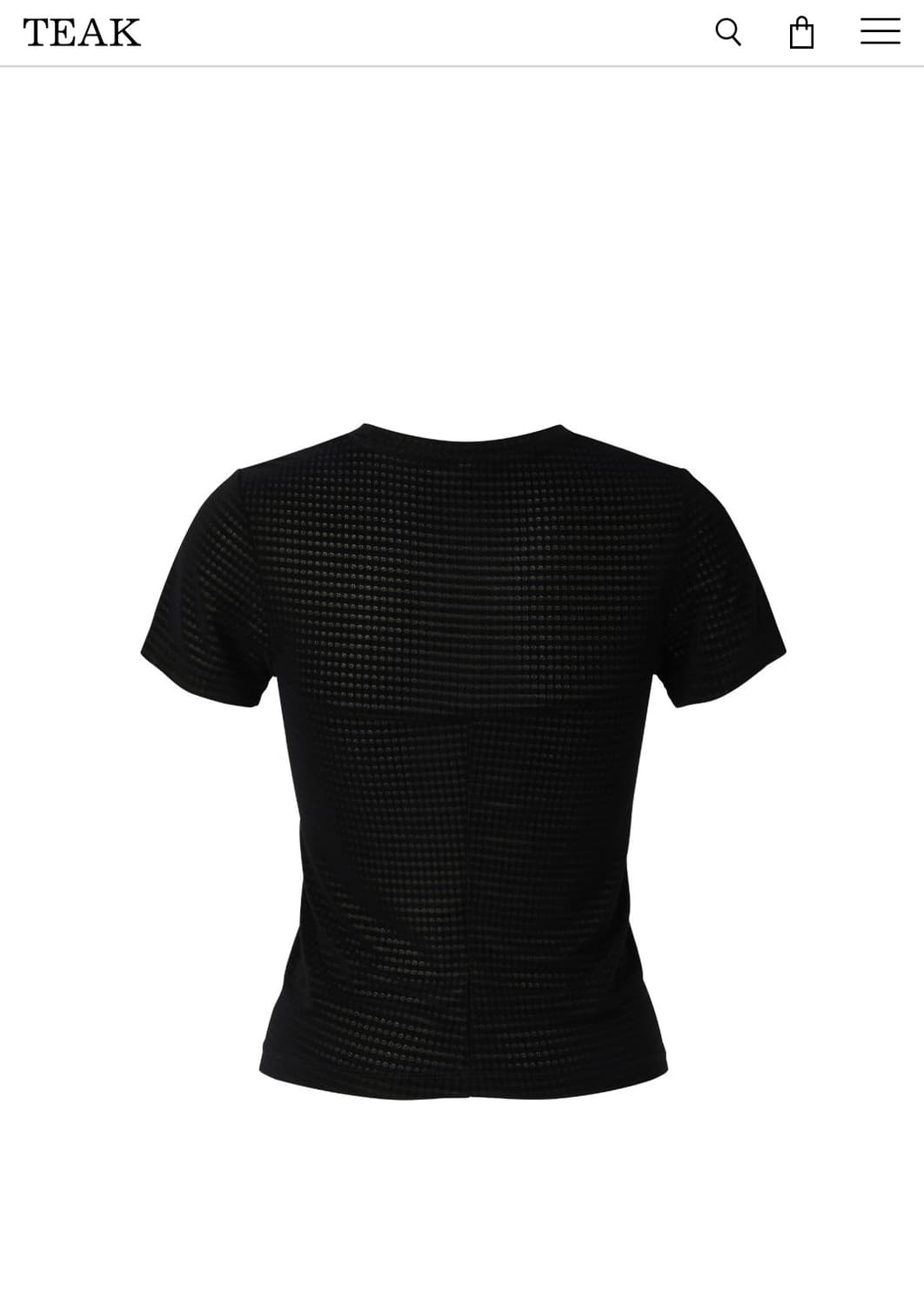 Teak slim dot t-shirt (s) 상품이미지4