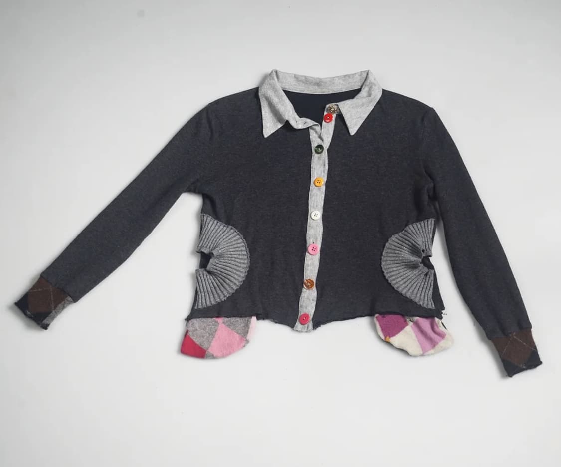 Garbage Core clown cardigan 상품이미지1
