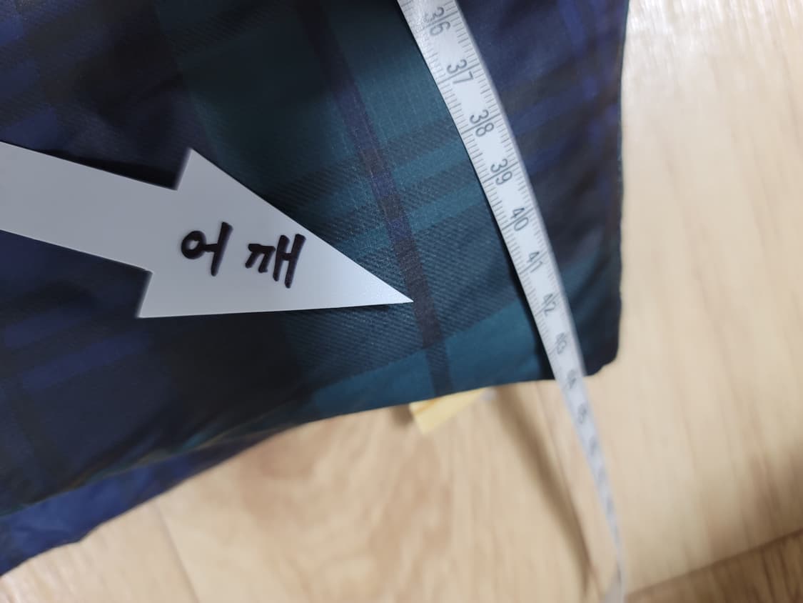 폴로 블랙와치타탄체크 다운베스트 상품이미지5