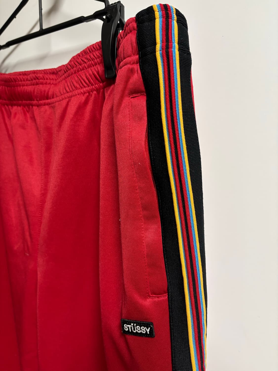 [M] 스투시 텍스처 립 트랙팬츠 레드 상품이미지3