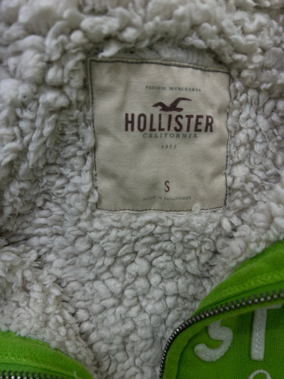 [S]홀리스터 쉐르파 숏 후드집업/그린 상품이미지5