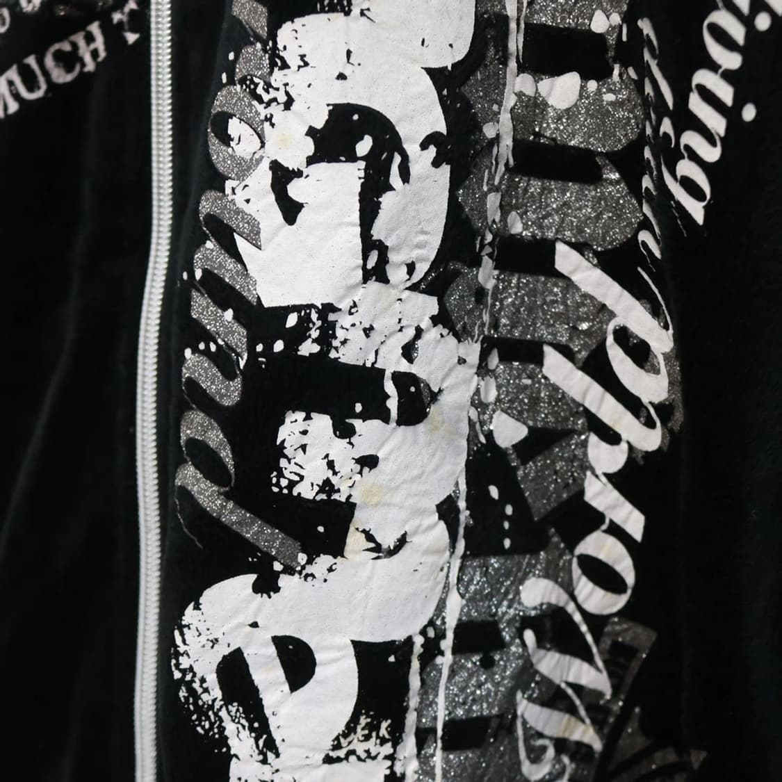 BEAUMERE y2k 펑크 레터링 후드 집업 62634 상품이미지5