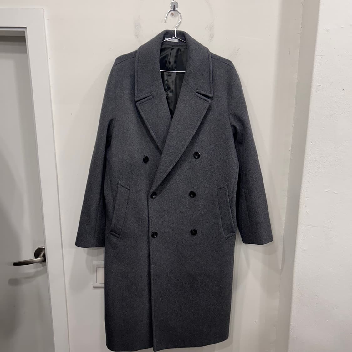 지오지아 울케시미어블랜드 클래식 더블 롱코트 상품이미지2