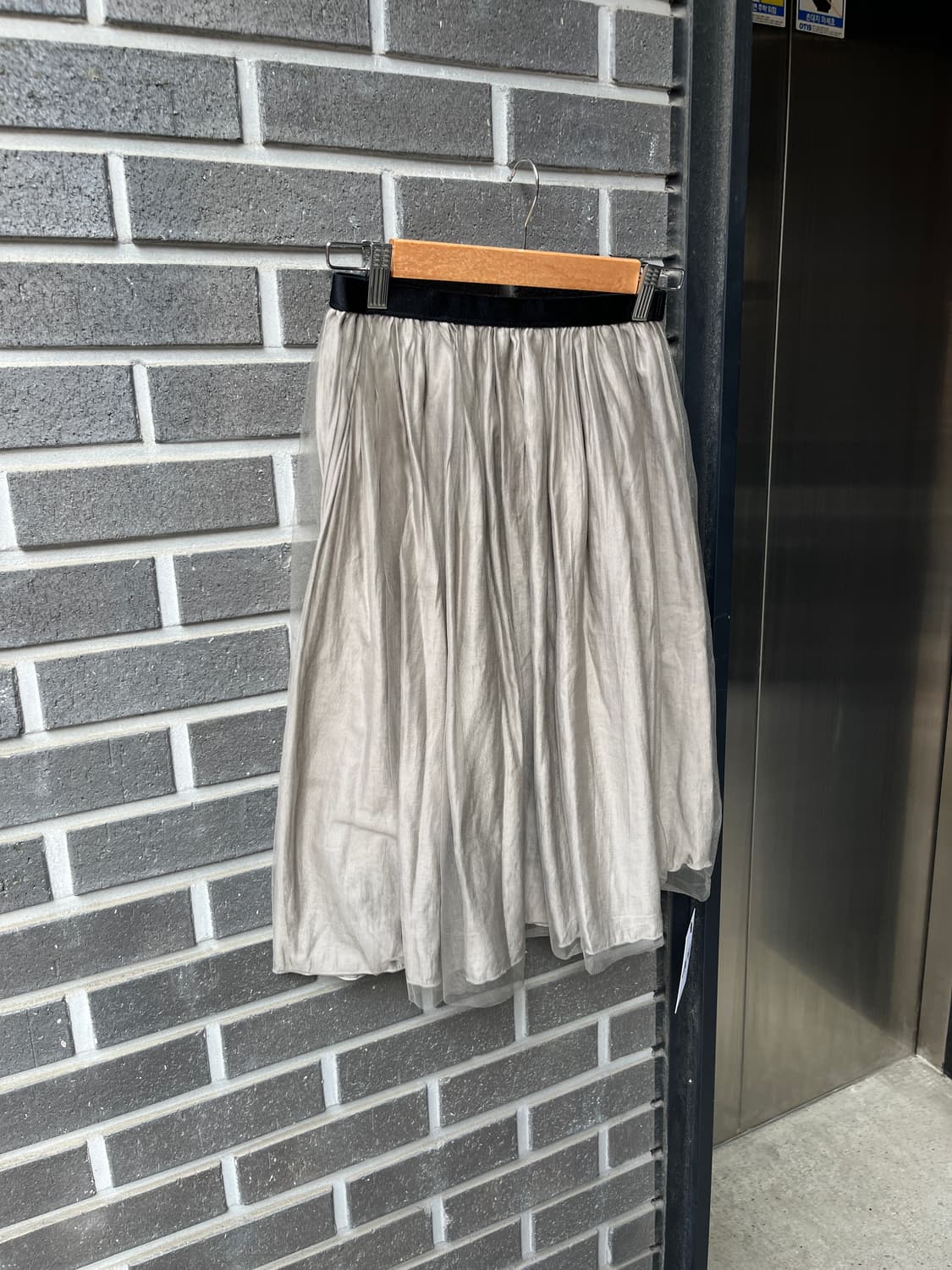 Rope 로페 튤 스커트 라이트 그레이 상품이미지8