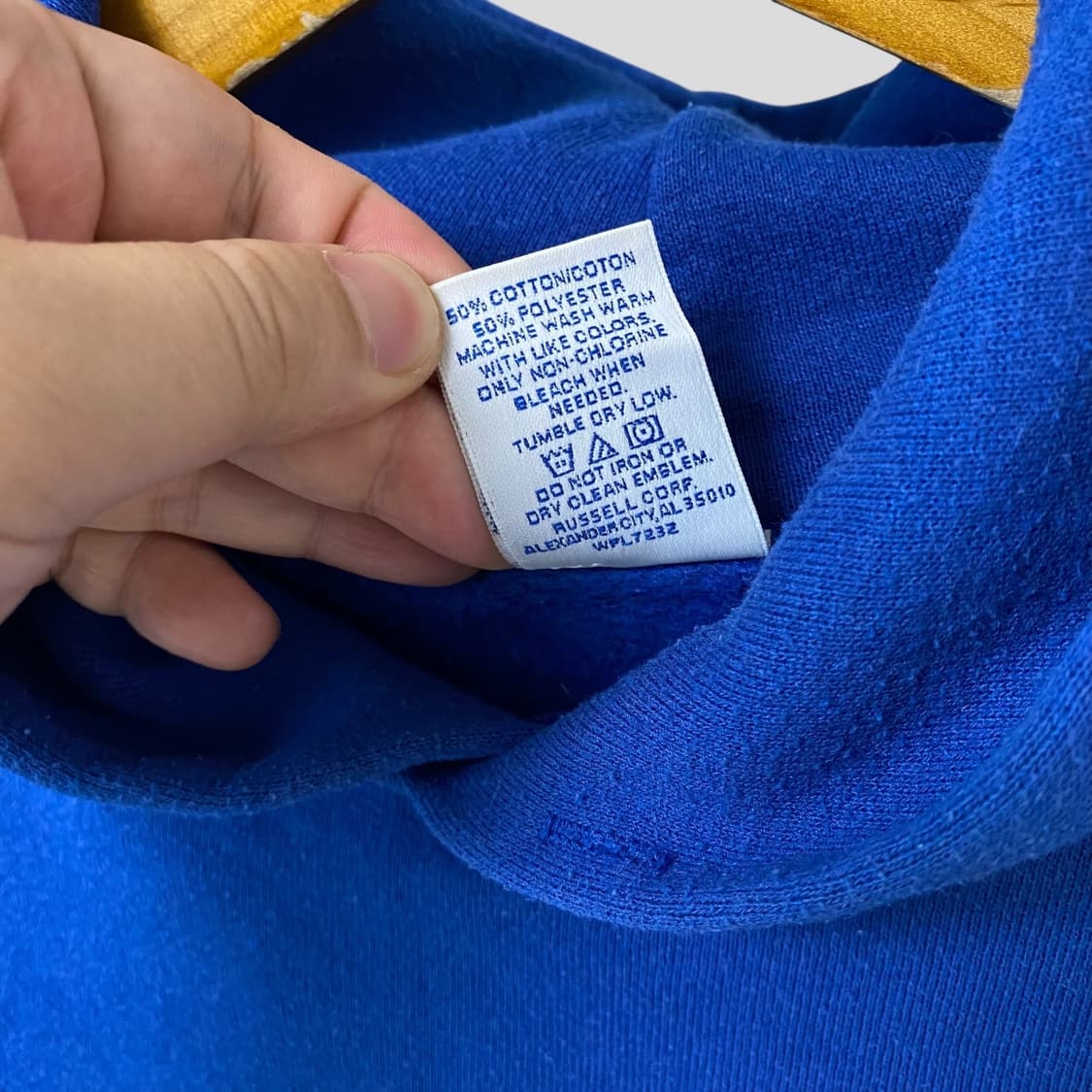 (2XL)빈티지 러셀 블랭크 스웨트 후드티셔츠 상품이미지4