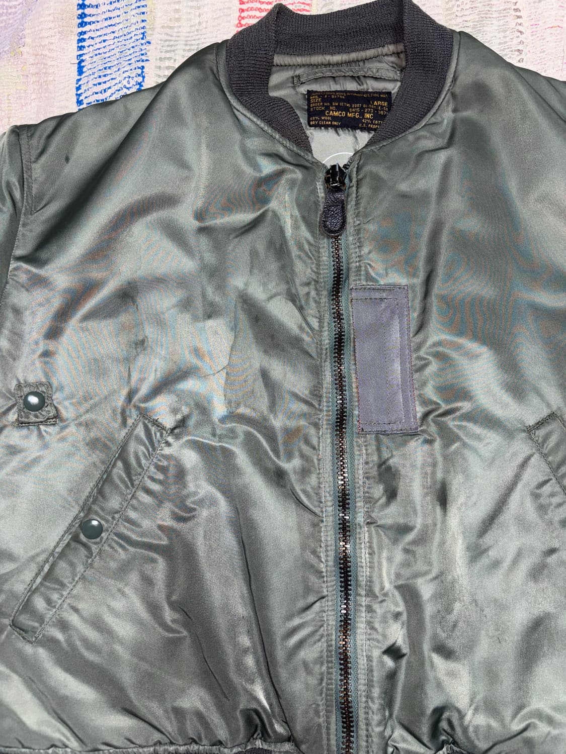 70’s 오리지널 ma-1 L사이즈 상품이미지10