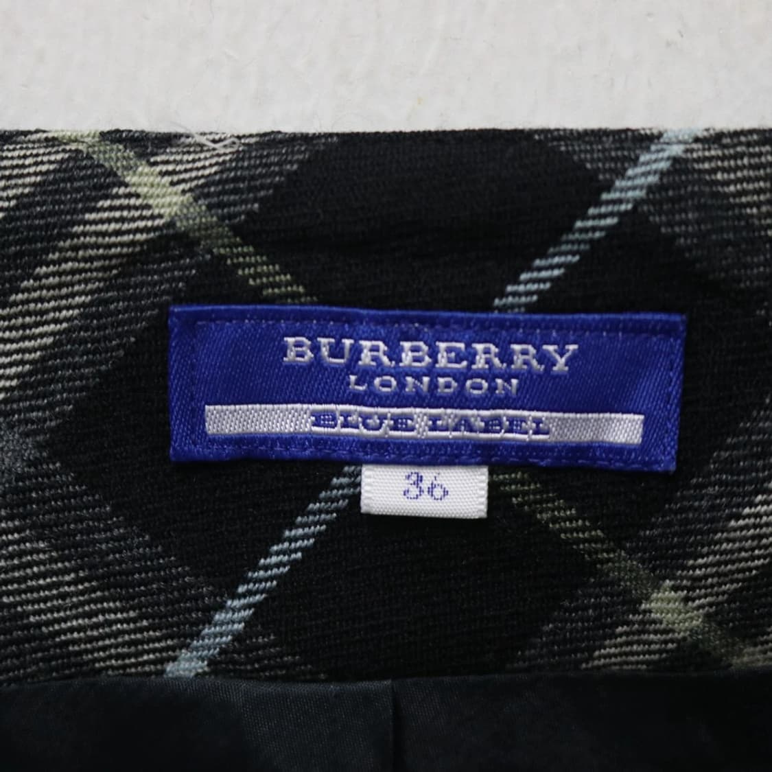 버버리 블루라벨 체크 울 혼방 원피스 60130 상품이미지8