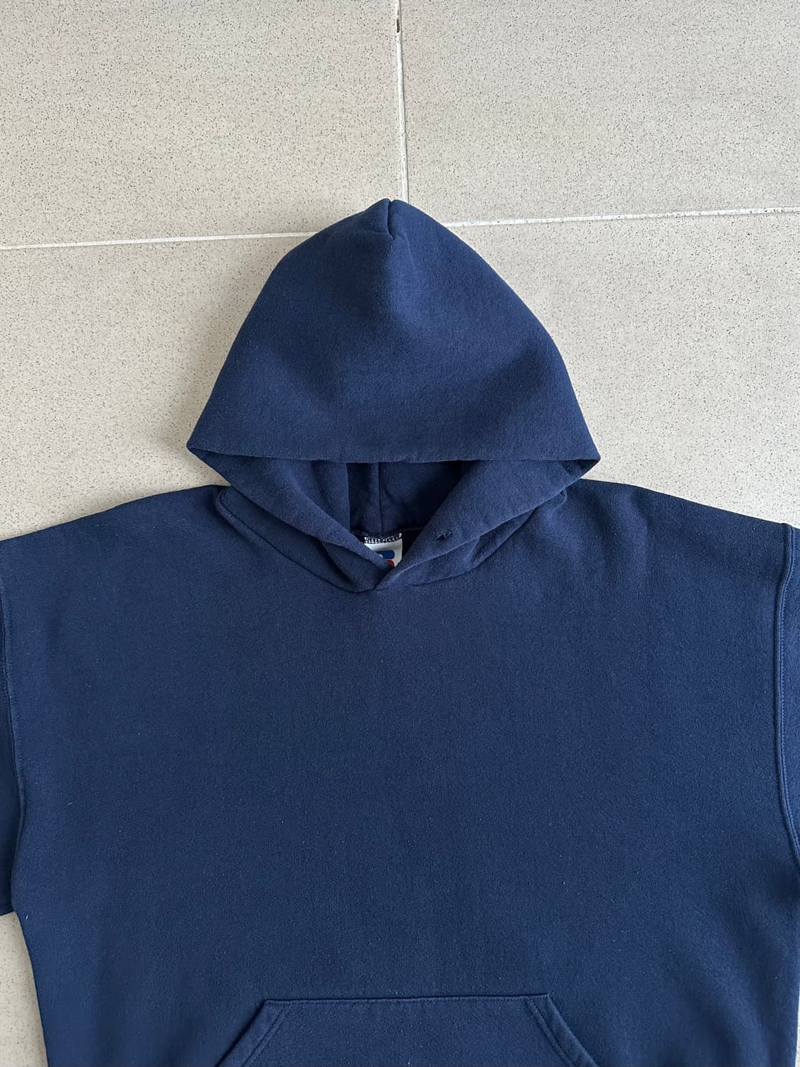 90s 빈티지 러셀 후드 네이비 L 상품이미지4