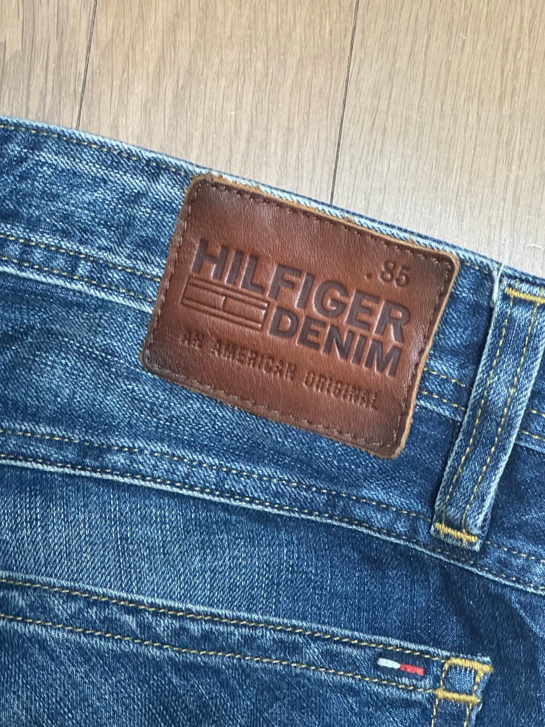 타미힐피거 진청 워싱 빈티지 데님 팬츠 상품이미지3