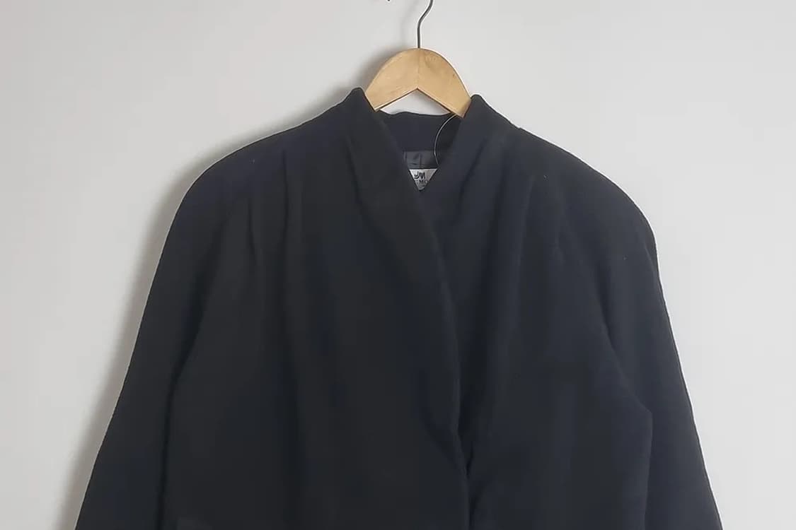 JANE MORE 빈티지 블랙 더블 코트 상품이미지3