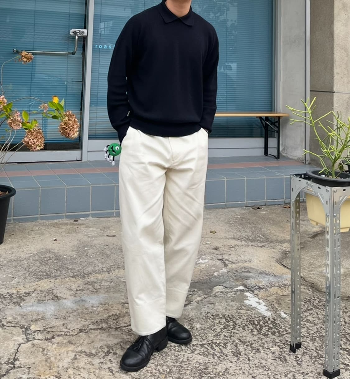 STUDIO NICHOLSON 레인저 니트 네이비 상품이미지9