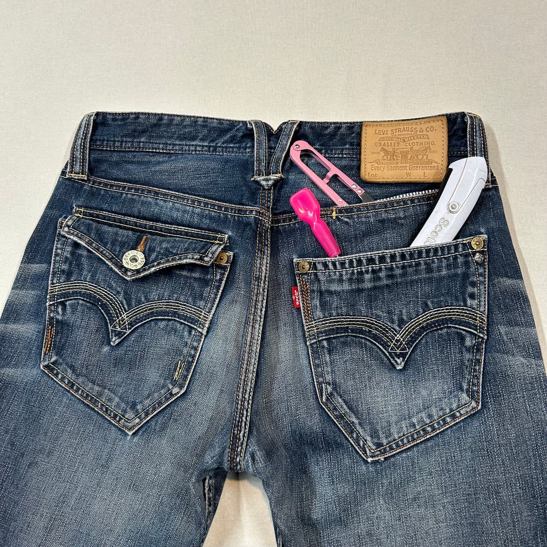 30inch) 리바이스 523 유니크 워싱 데님 청바지 상품이미지3