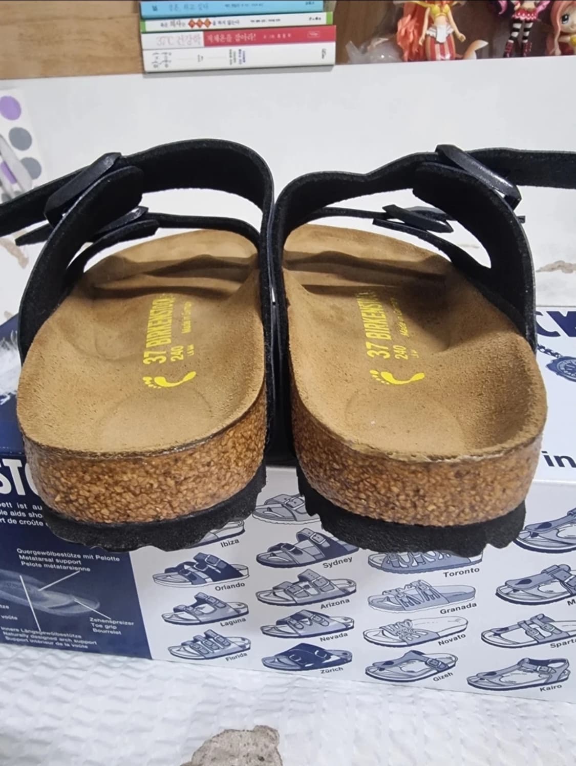 버켄스탁 아리조나 바잘트 연탄색 240 내로우(좁은발볼) 새제품 상품이미지6