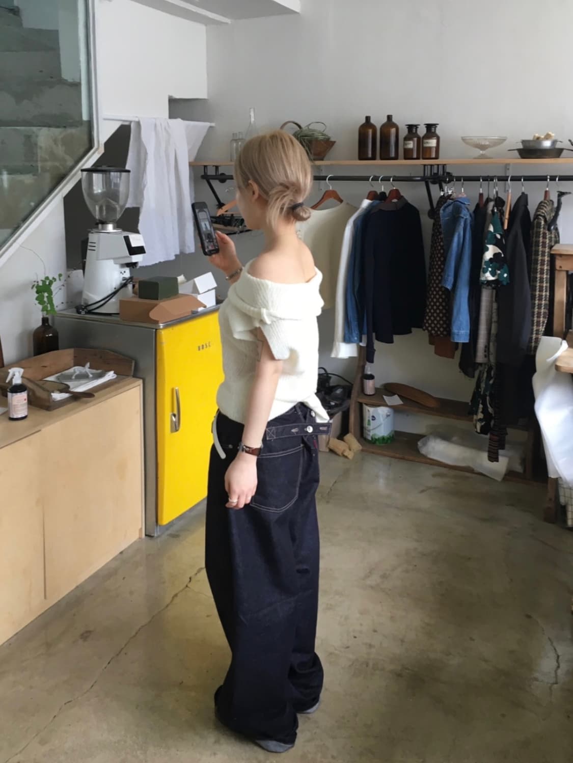 아워캐비넷 셀비지 버클 팬츠 상품이미지1