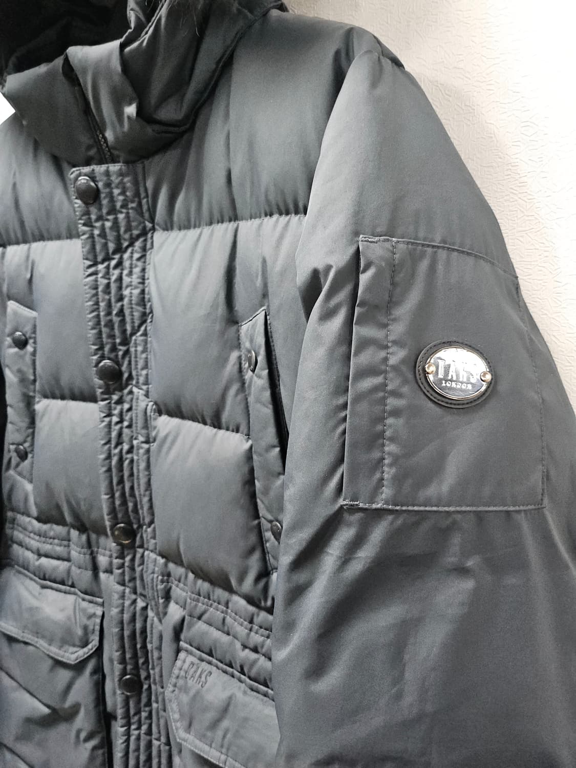 닥스 DAKS 후드 다운패딩 점퍼  105 진그레이 상품이미지3