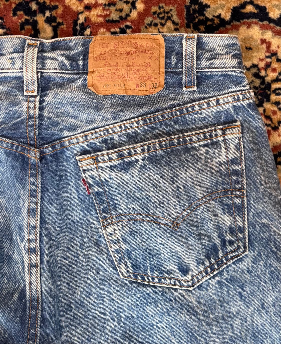 USA 빈티지 리바이스 501 데님 32~33 (632) 상품이미지3
