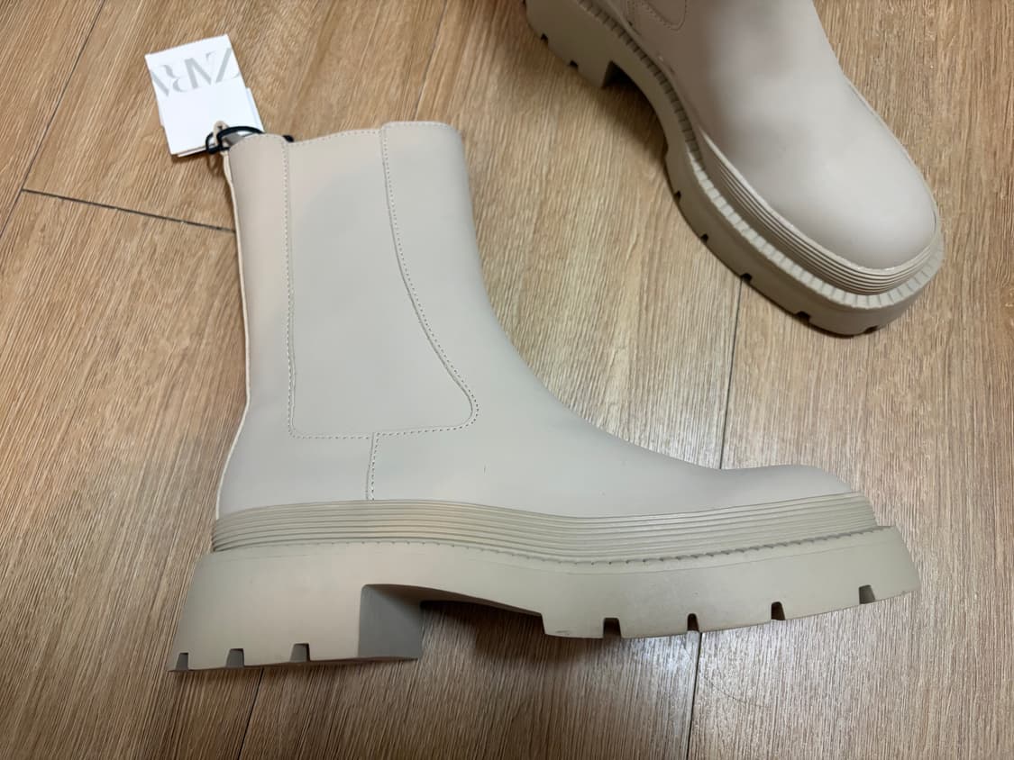 자라 아이보리 첼시부츠 워커 상품이미지2