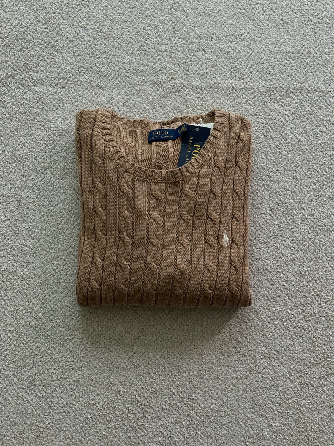 (새상품/정품) 폴로랄프로렌 코튼 꽈배기 니트(여XL) 상품이미지1