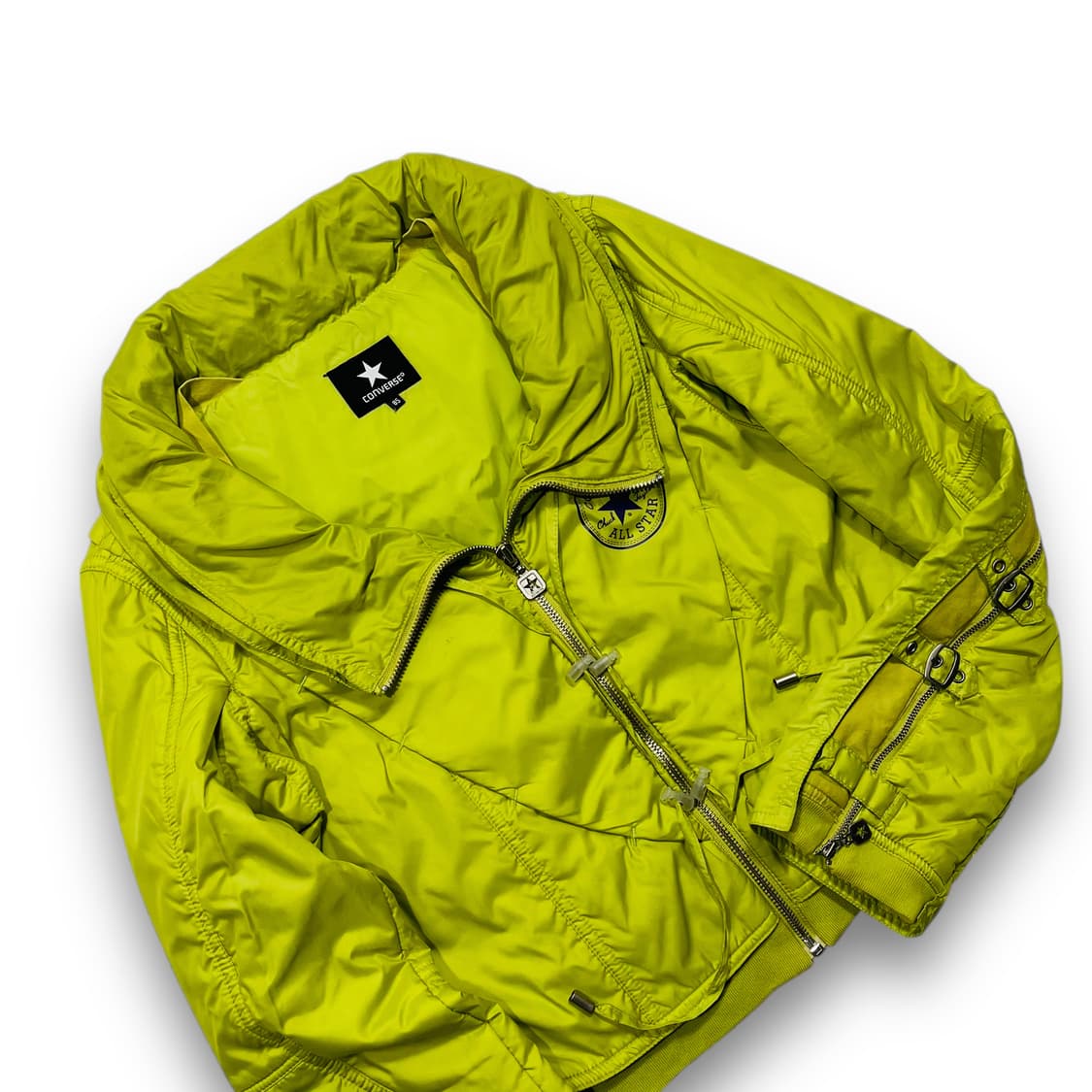 컨버스 y2k 하이틴 본디지 크롭 패디드 자켓 상품이미지2