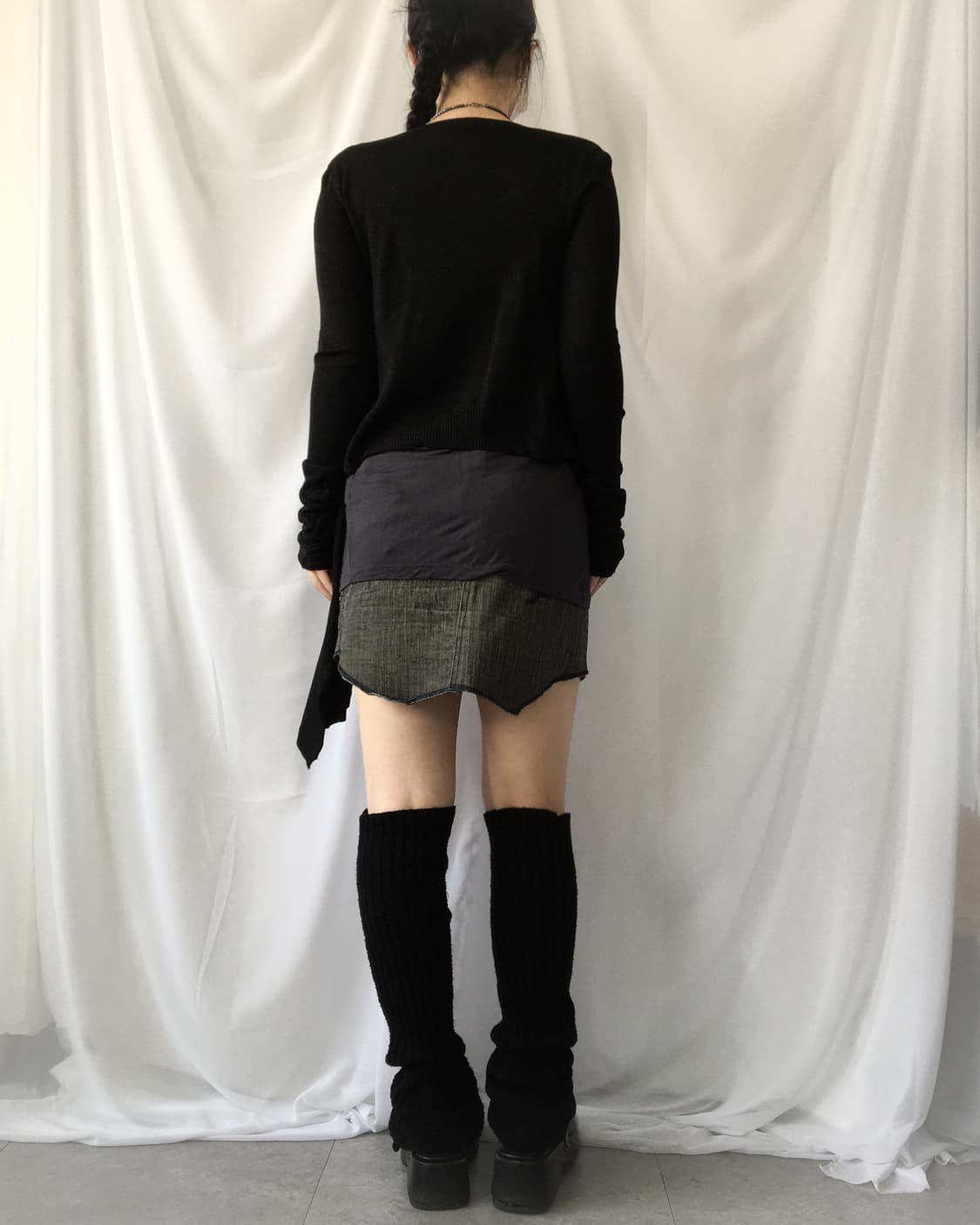 Oriental embroidery point mini skirt 상품이미지7