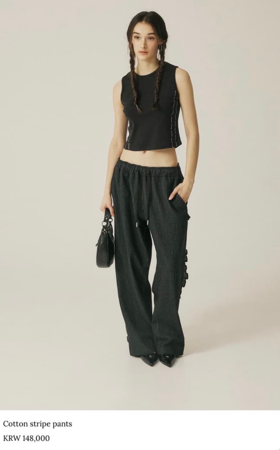 쓰리타임즈 cotton stripe pants 상품이미지1