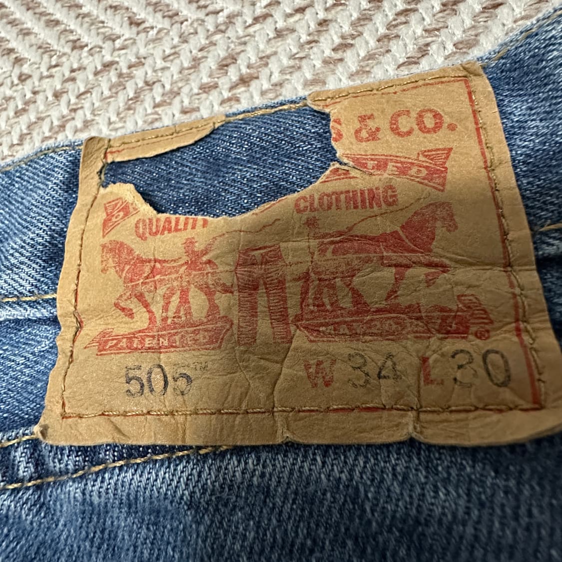 LEVI'S 505 mexico made denim pants 상품이미지3