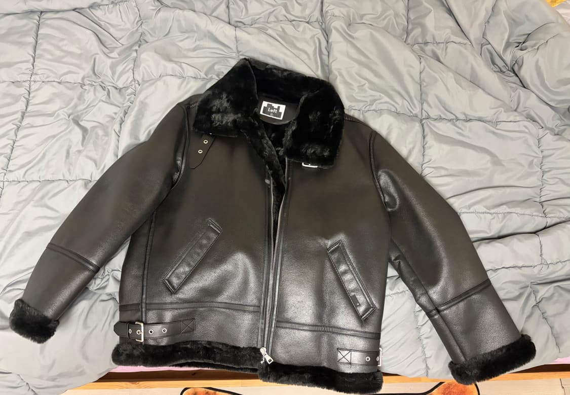 (L) Left 서울 블랙 무스탕  상품이미지1