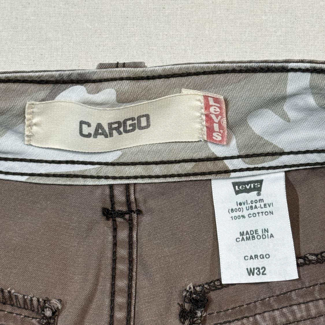 34inch) 리바이스 워크웨어 버뮤다 카고팬츠 반바지 상품이미지9