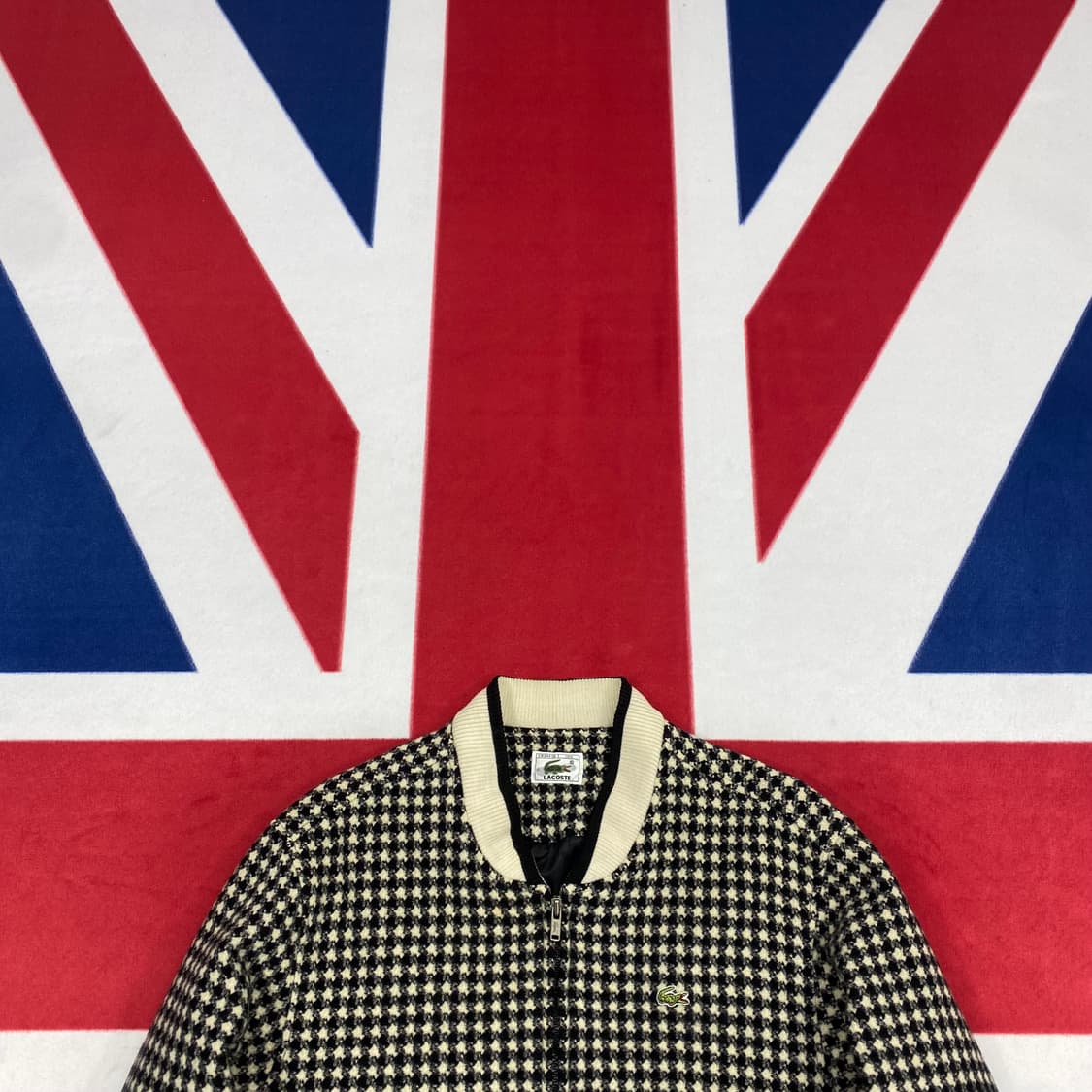 라코스테 모직블루종 실측 S  상품이미지2