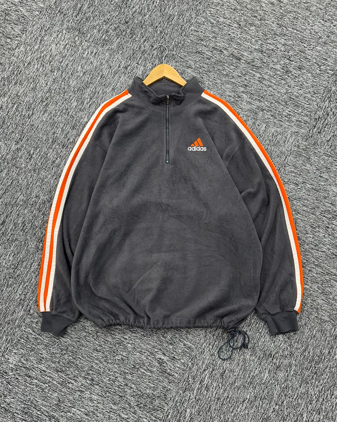 (XL)90'S 아디다스 반집업 후리스-M1278 상품이미지1