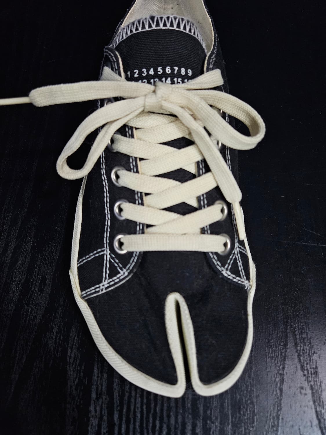 메종 마르지엘라 블랙 남성 41 타비슈즈 스니커즈 상품이미지5