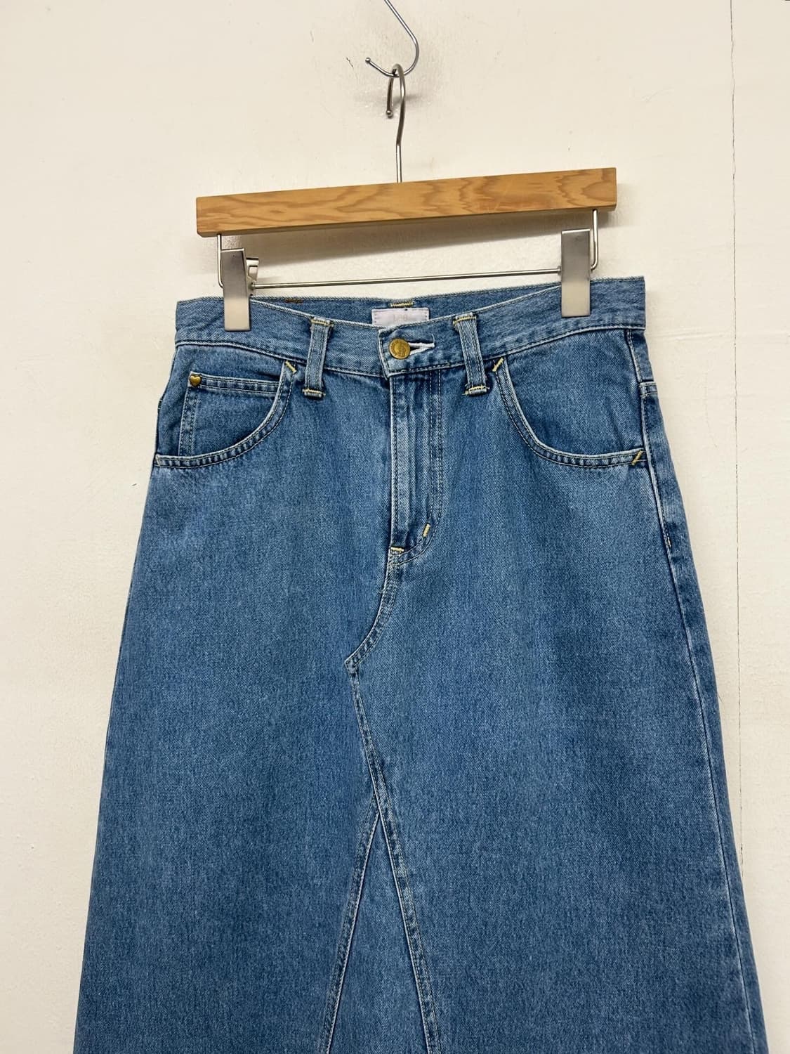 Lee X Earth Music & Ecology 데님 롱스커트p 상품이미지3