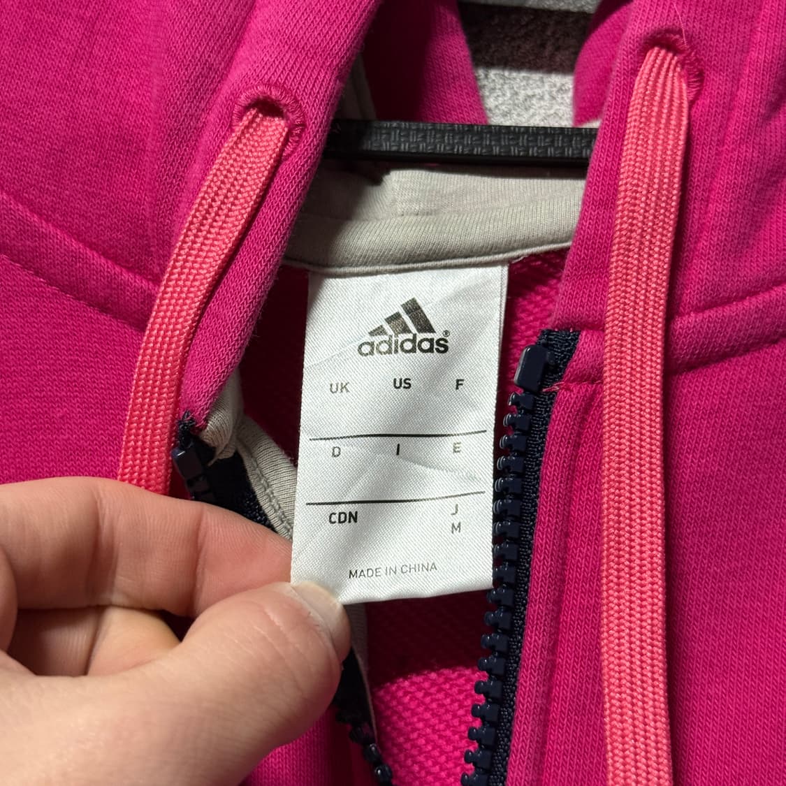 아디다스 올드스쿨 핫 핑크 지뢰계 집업 후디 상품이미지6