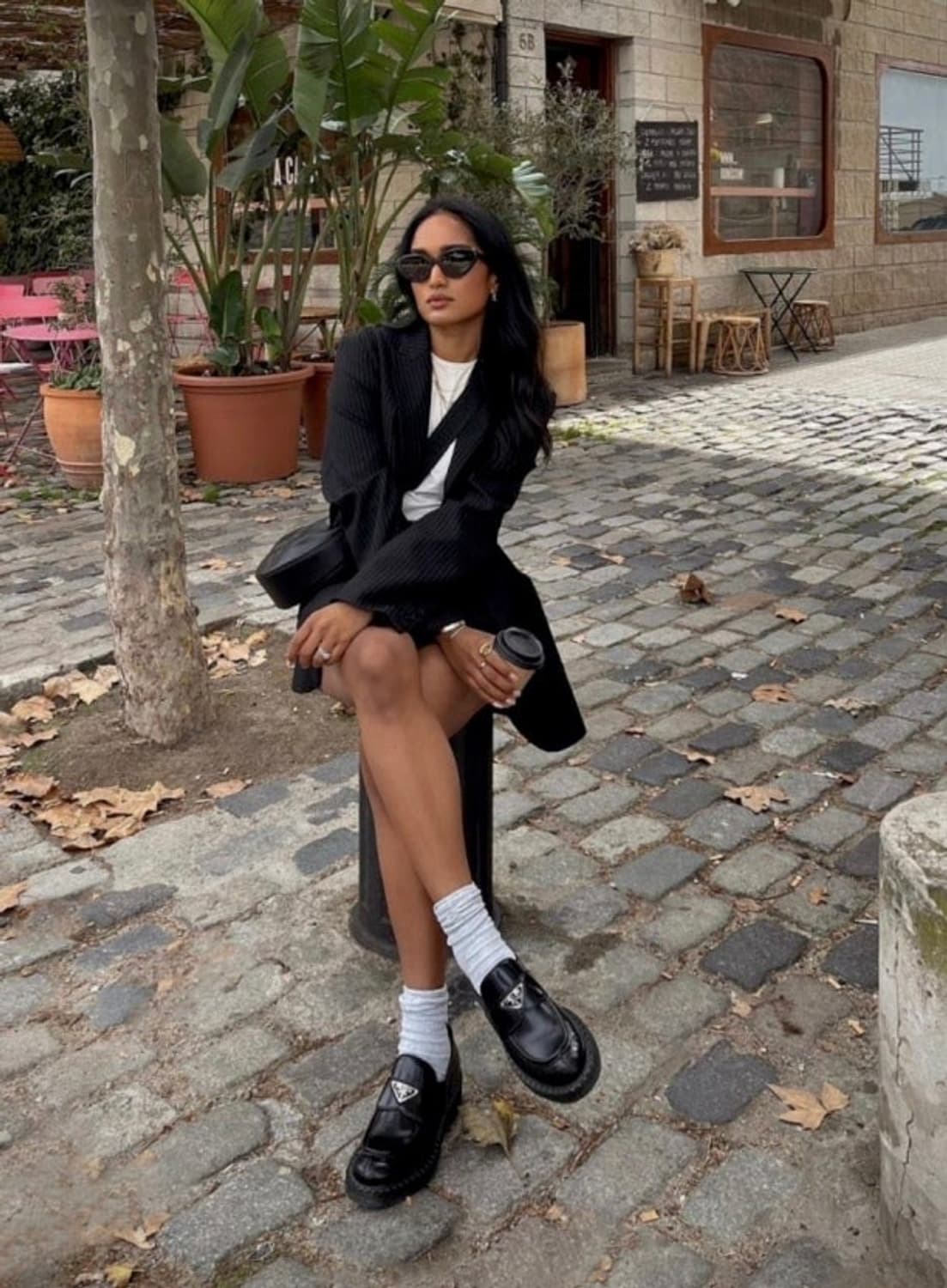 프라다 브러시드 가죽 로퍼 블랙(240사이즈) 상품이미지6