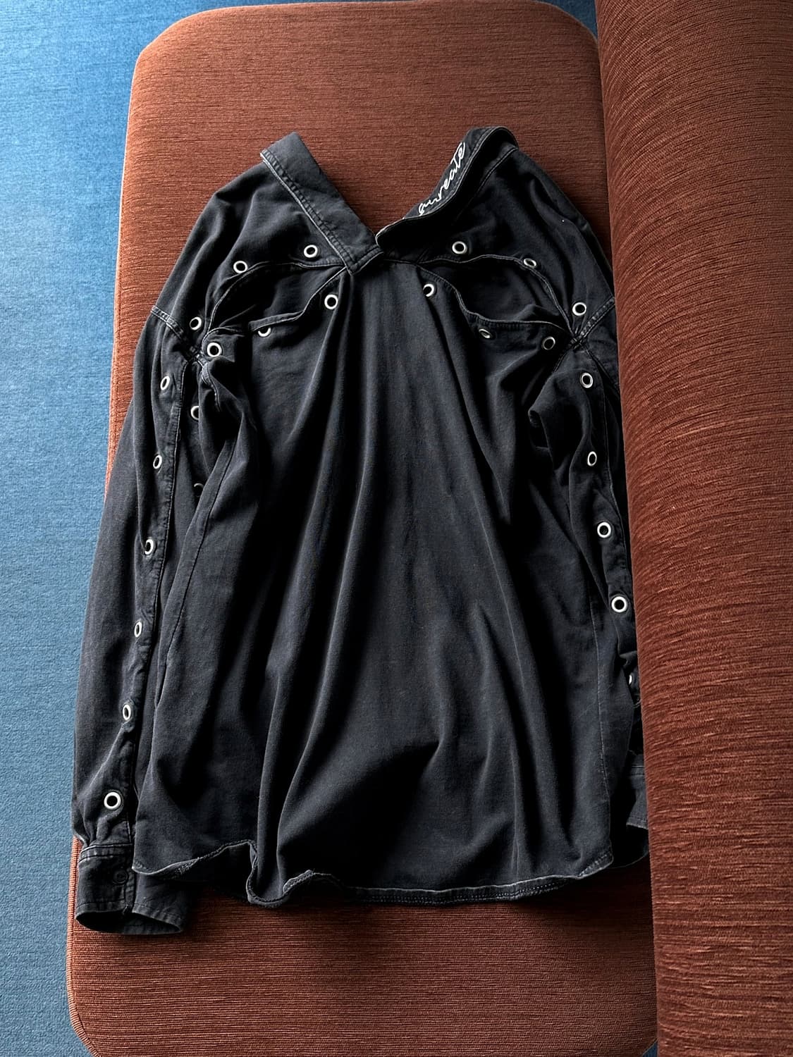 Irregular design wide collar cotton jers 상품이미지5