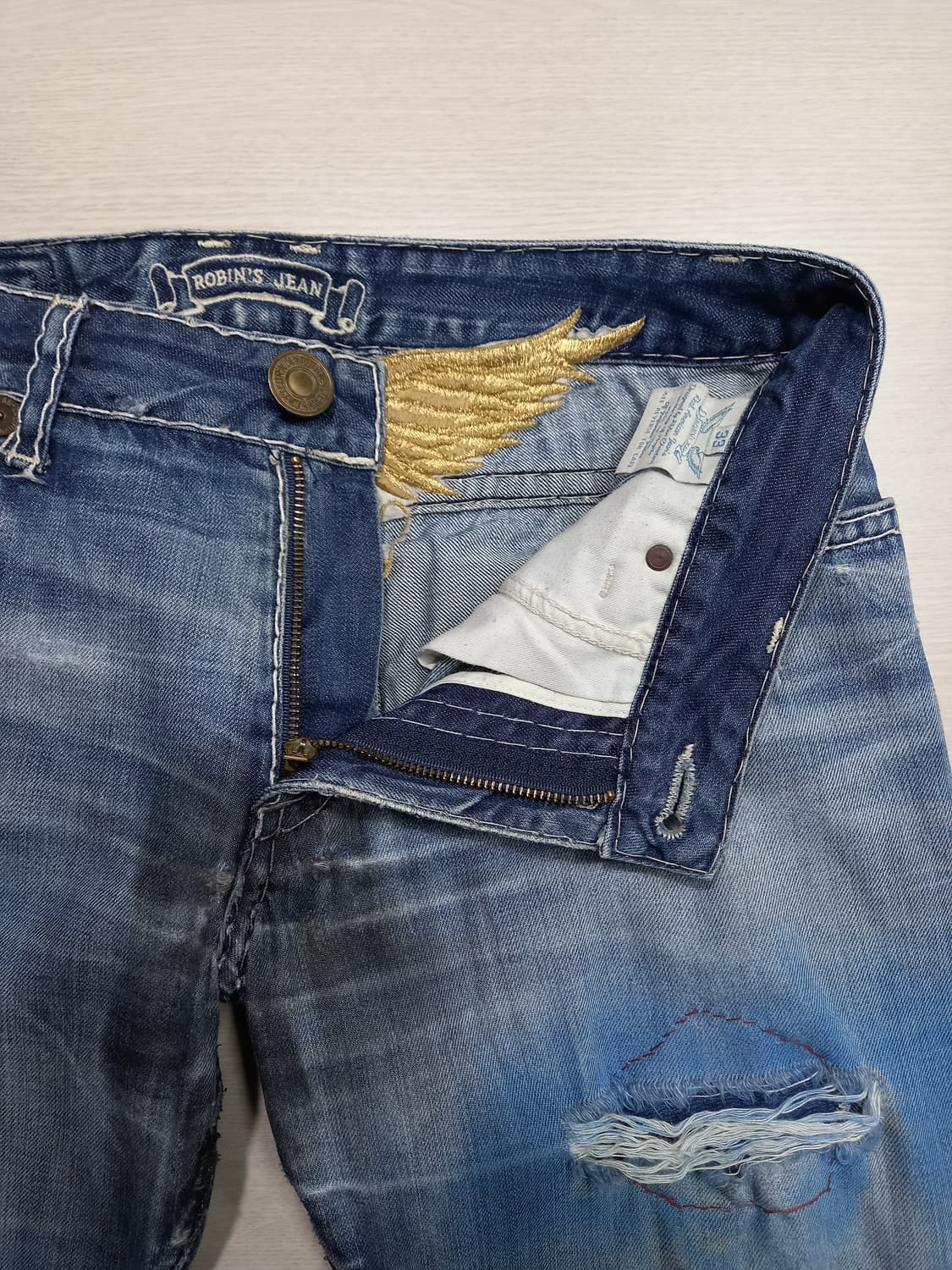 32 ROBIN'S USA 워싱 일자진 커스텀 32-351 상품이미지6