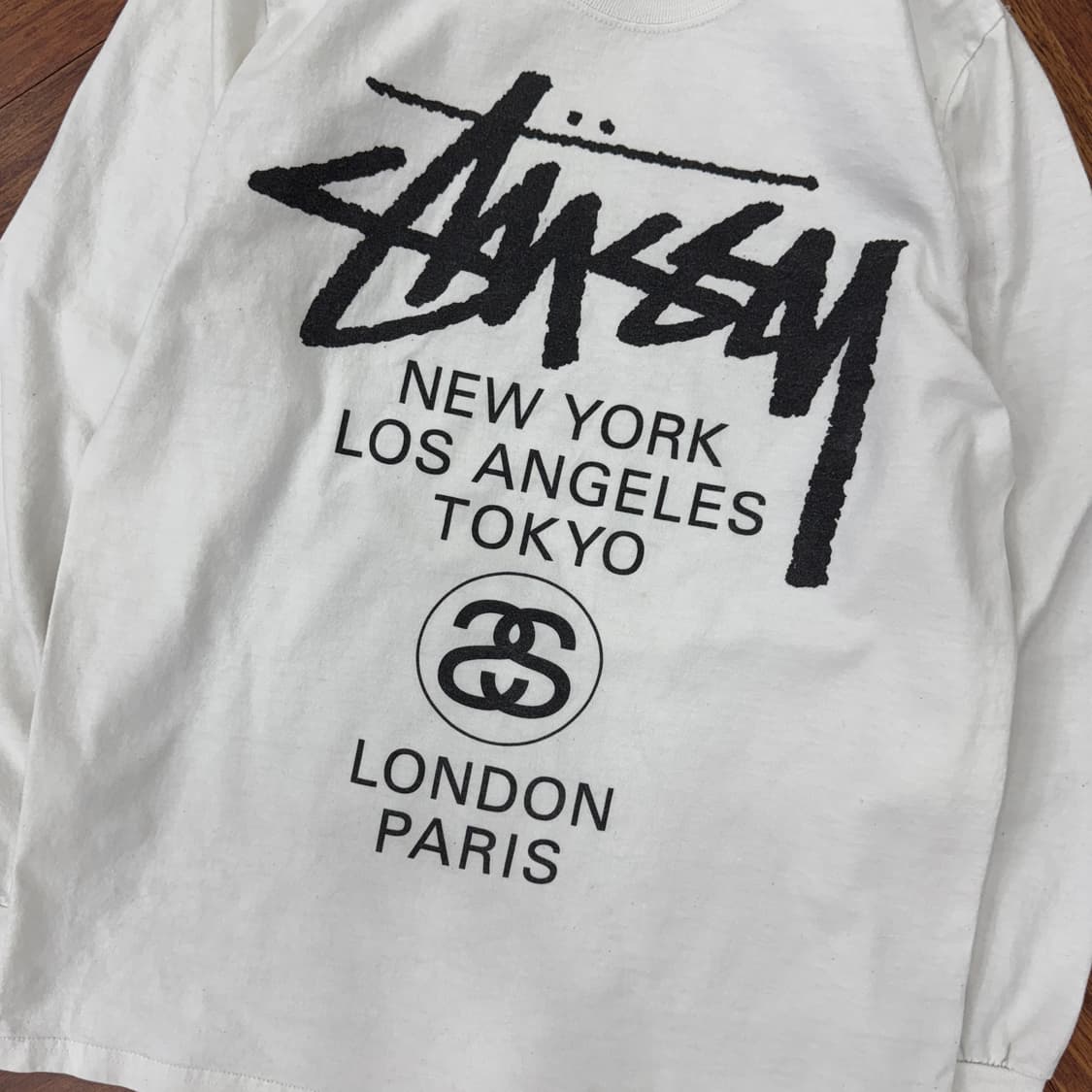 S Stussy 스투시 월드투어 긴팔 라운드 티셔츠  상품이미지3