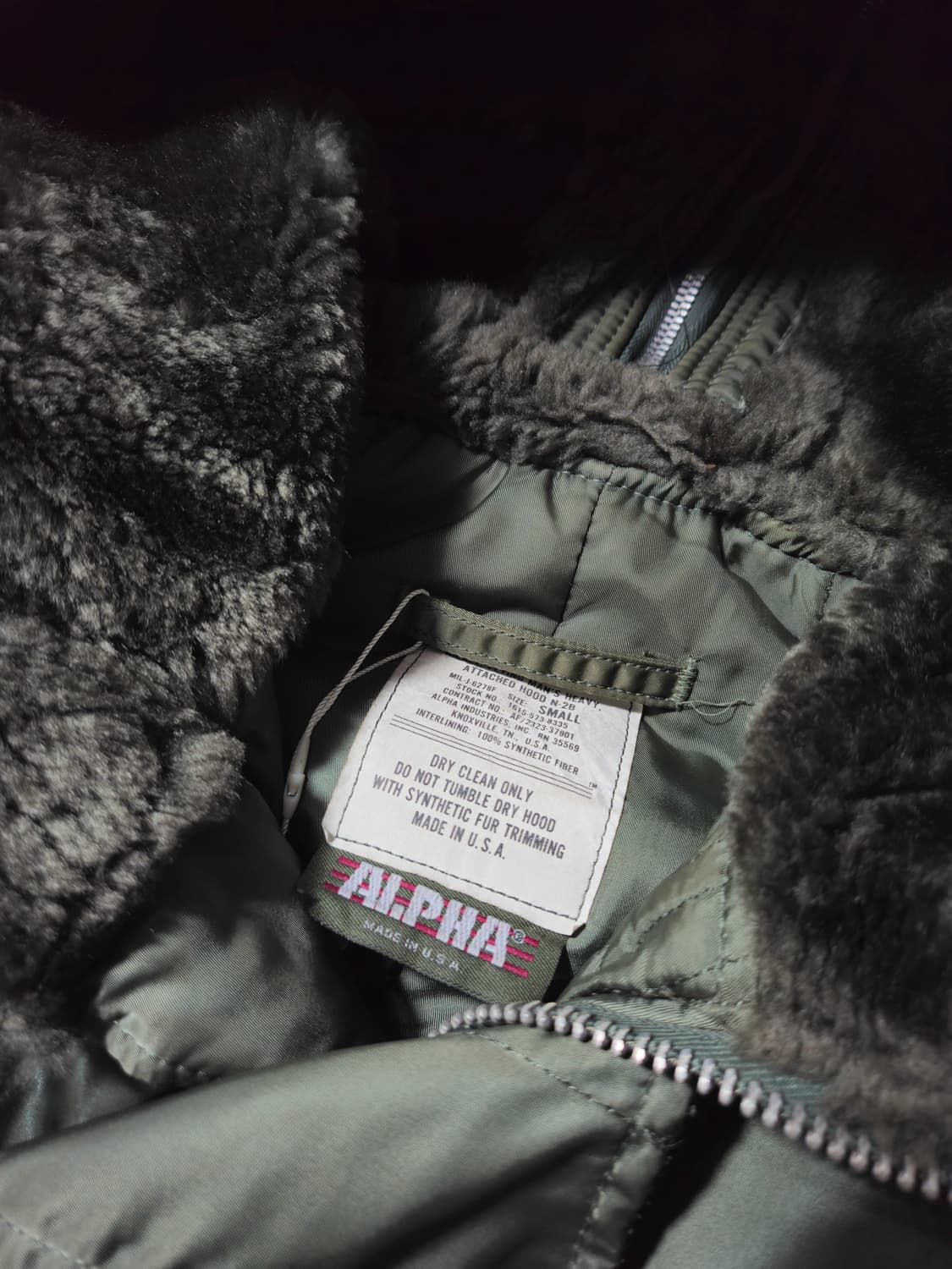 1990's 알파인더스트리 N2B 플라이트 자켓 S USA 상품이미지4