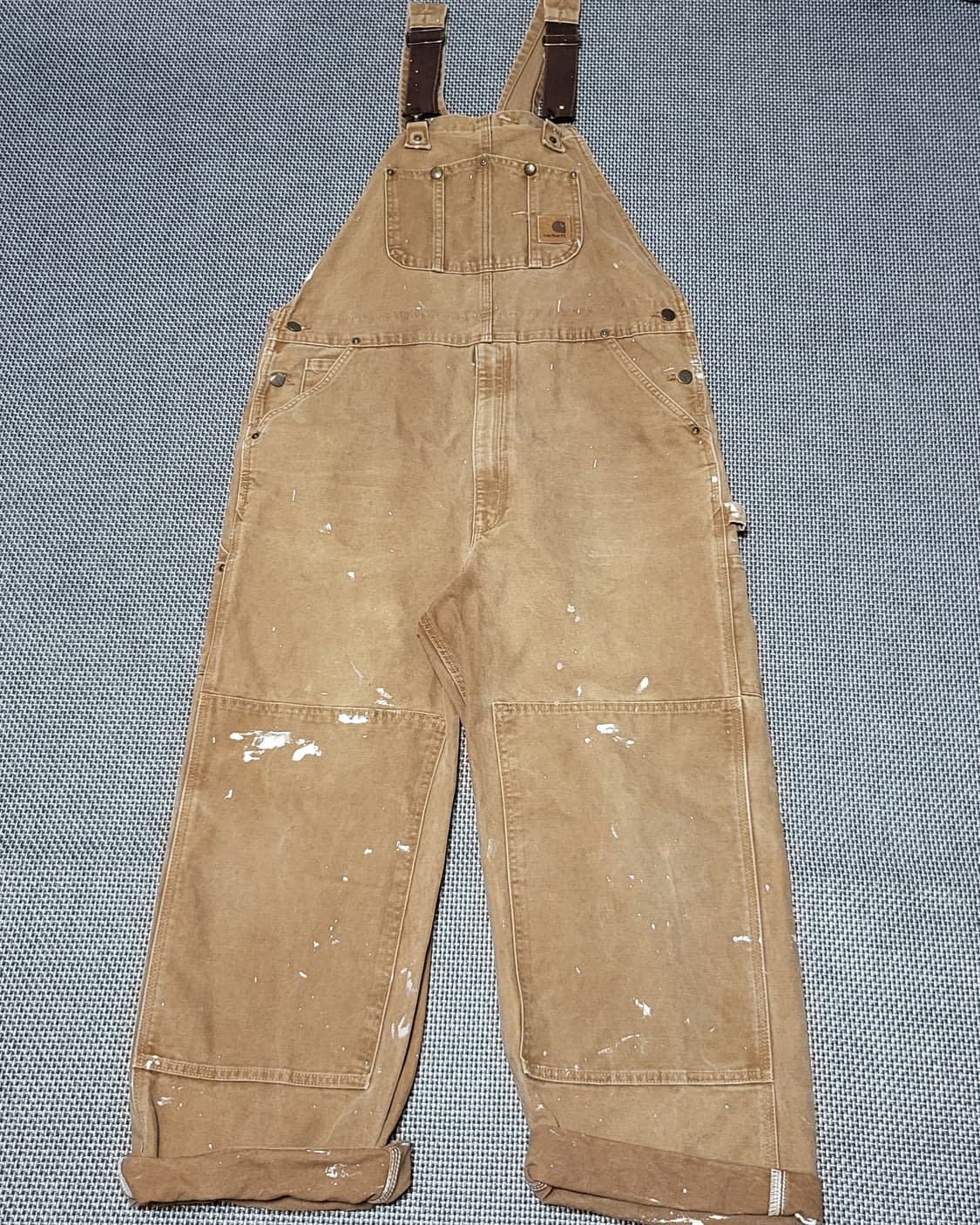 킬하트 더블니 덕 캔버스 오버롤 멜빵 바지 (38x34) 상품이미지2