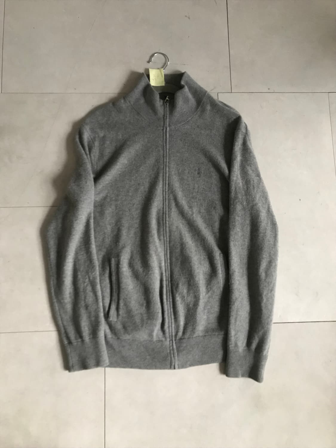 폴로 그레이 메리노울 니트집업 상품이미지8