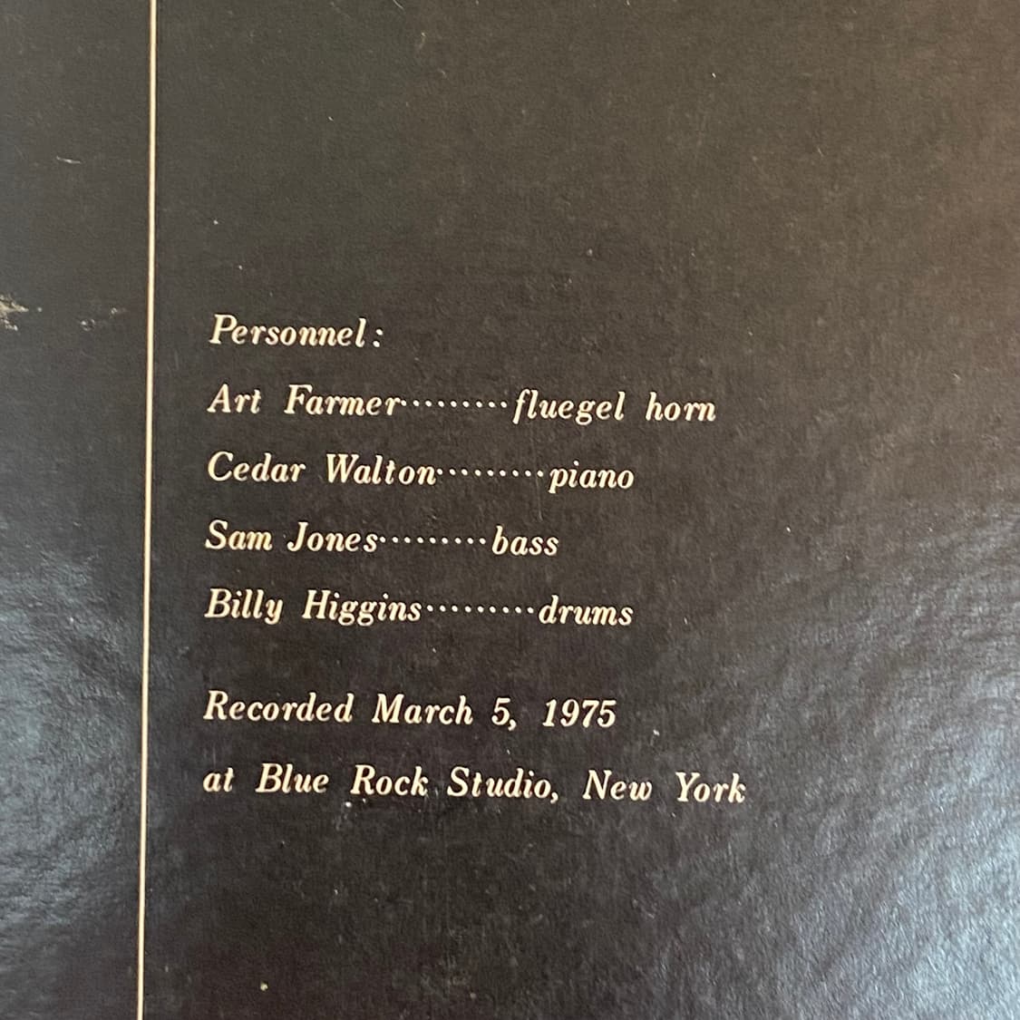 (수입중고LP-재즈) Art Farmer -To Duke With 상품이미지9