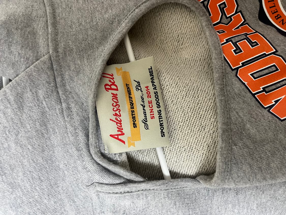 앤더슨벨 컷아웃 후드티 S/M 멜란지 그레이 상품이미지7